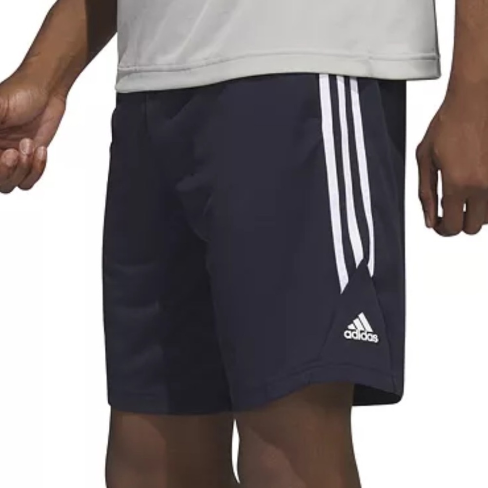 Men's Adidas Adidas Legends 3-Stripes Basketball Shorts - Large Legend Ink/White